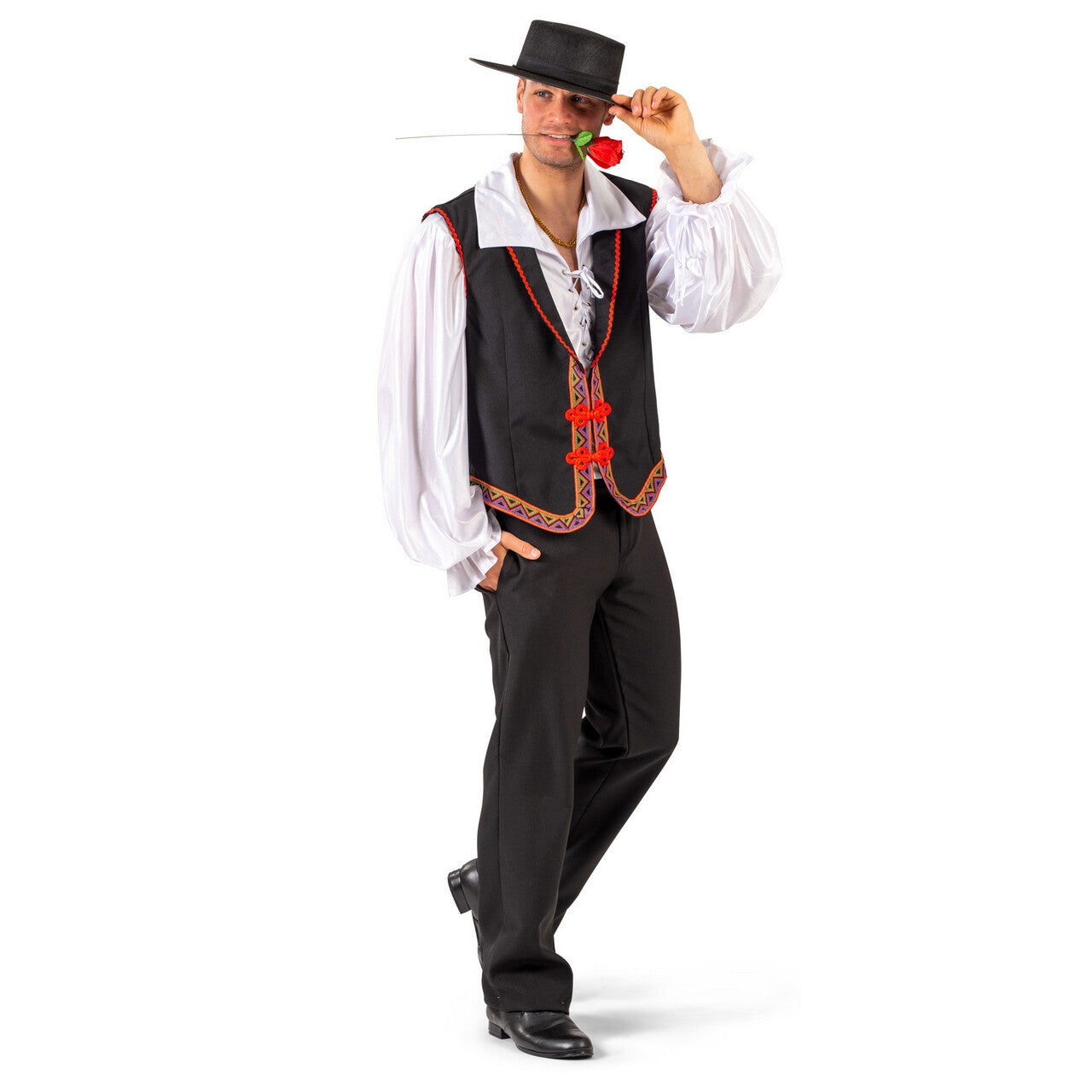 Op deze afbeelding zie je een Kostuums, van het merk Funny Fashion. Volkse Romanticus Frank Gipsy