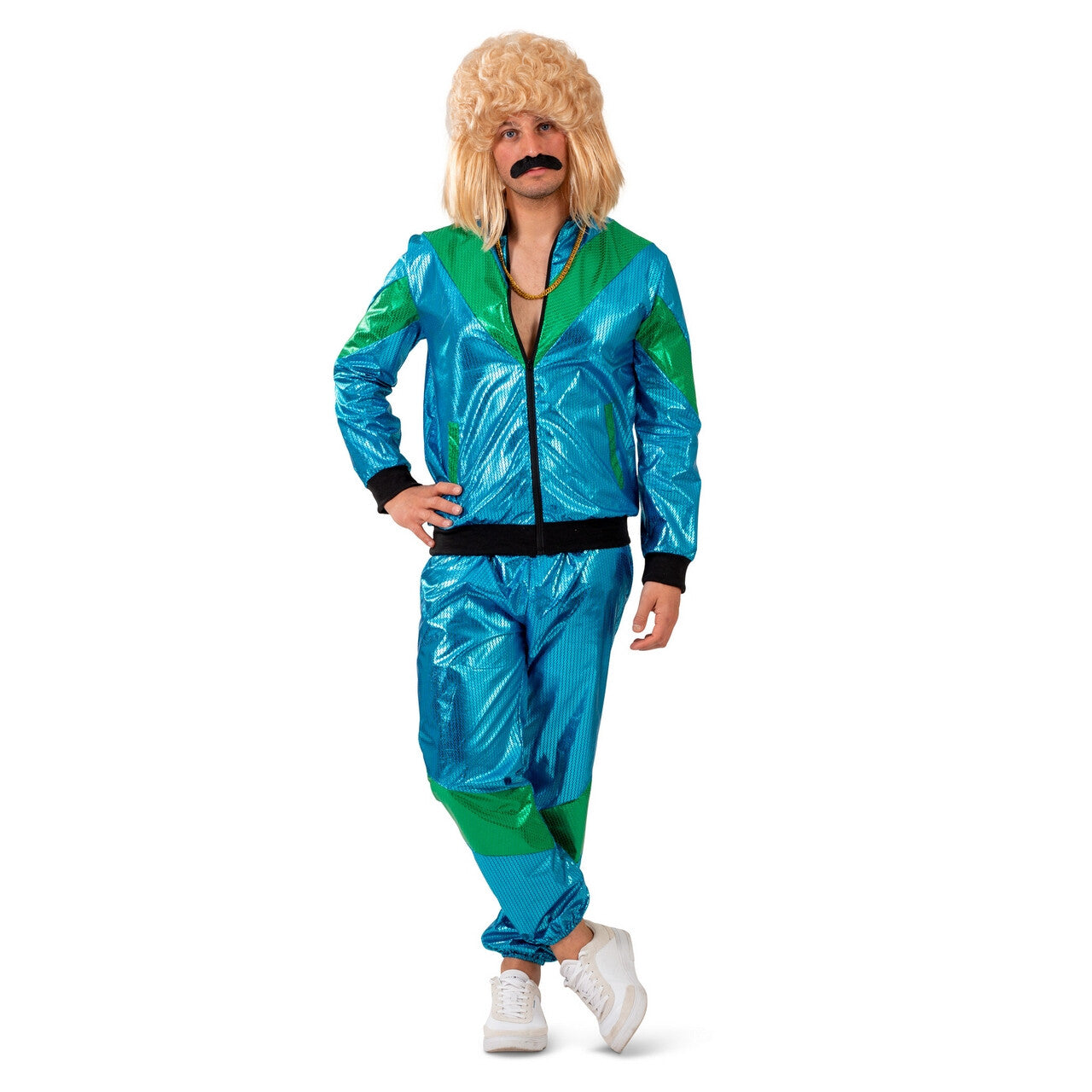 Op deze afbeelding zie je een Kostuums, van het merk Funny Fashion. Heel Erg Fout Trainingspak Dilano Man Kostuum