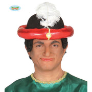 Op deze afbeelding zie je een Accessoires, van het merk Guirca. Rode Maharadja Tulband