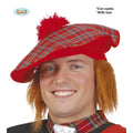 Schottische Tartan-Baskenmütze Mit Rotem Haar