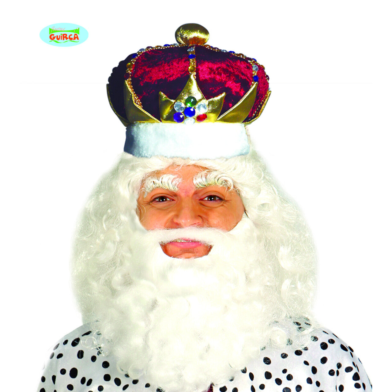 Op deze afbeelding zie je een Accessoires, van het merk Guirca. Weelderig Versierde Kroon Koning