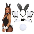 Bunnymädchen Set Stirnband Bogenärmel Und Schwanz