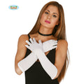 Schneeweiße Elegante Handschuhe 45 Zentimeter