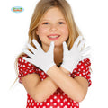 Weiße Kinderhandschuhe Kurz 22 Cm