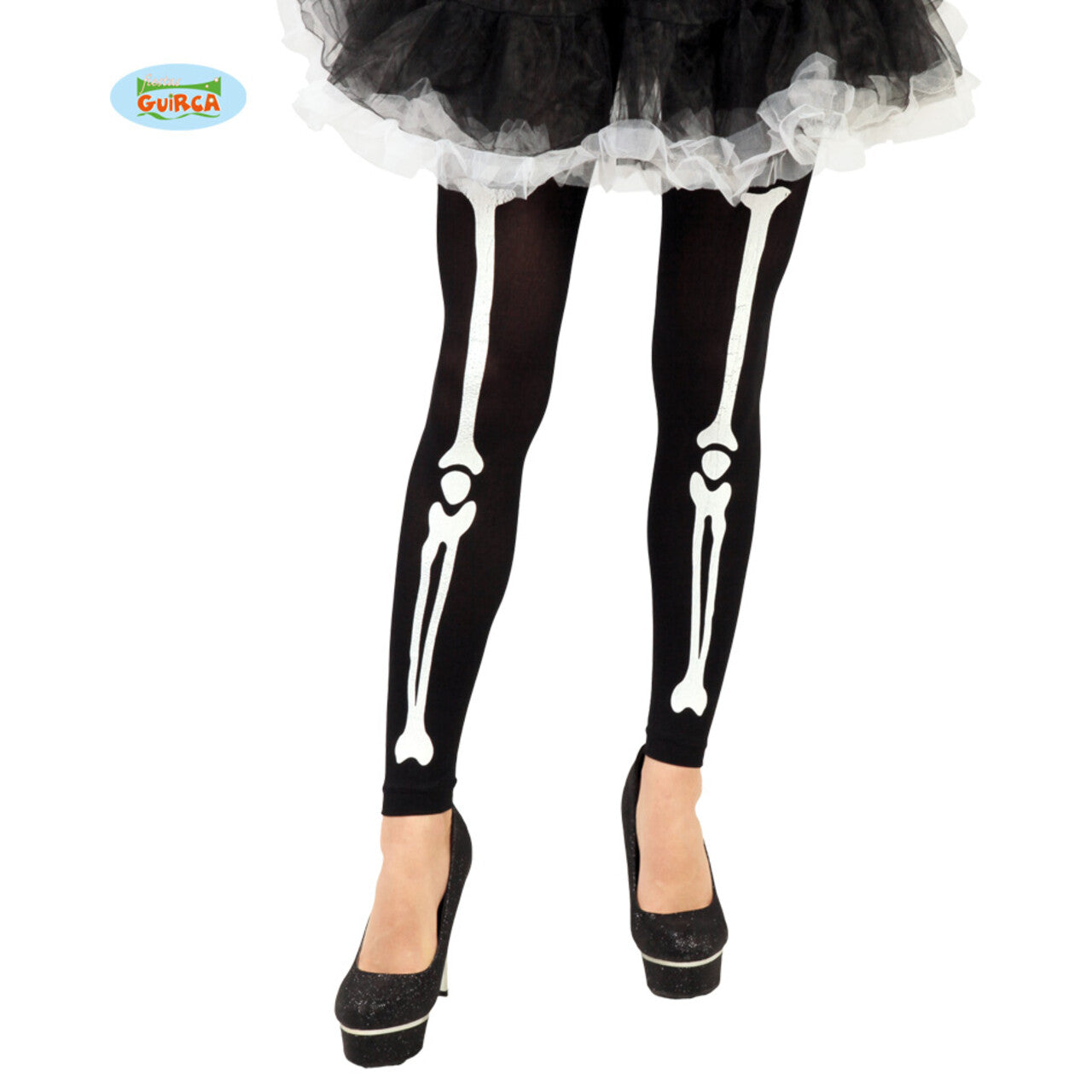 Op deze afbeelding zie je een Accessoires, van het merk Guirca. Botten Panty Wandelend Geraamte