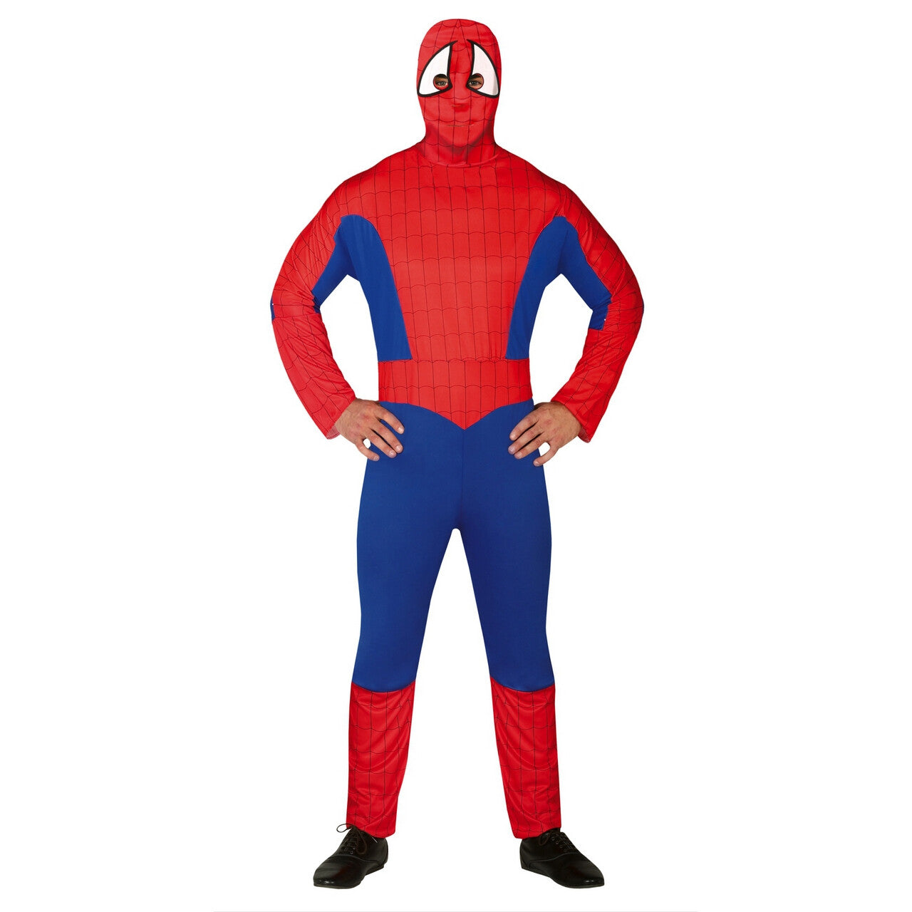 Op deze afbeelding zie je een Kostuums, van het merk Guirca. Spinnenheld De Geveltoerist Man Kostuum