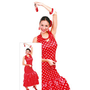 Op deze afbeelding zie je een Kostuums, van het merk Guirca. Flamenco Danseres Conchita Vrouw Kostuum