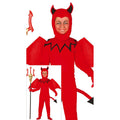 Hell -Roter Teufel Kostüm für Jungen