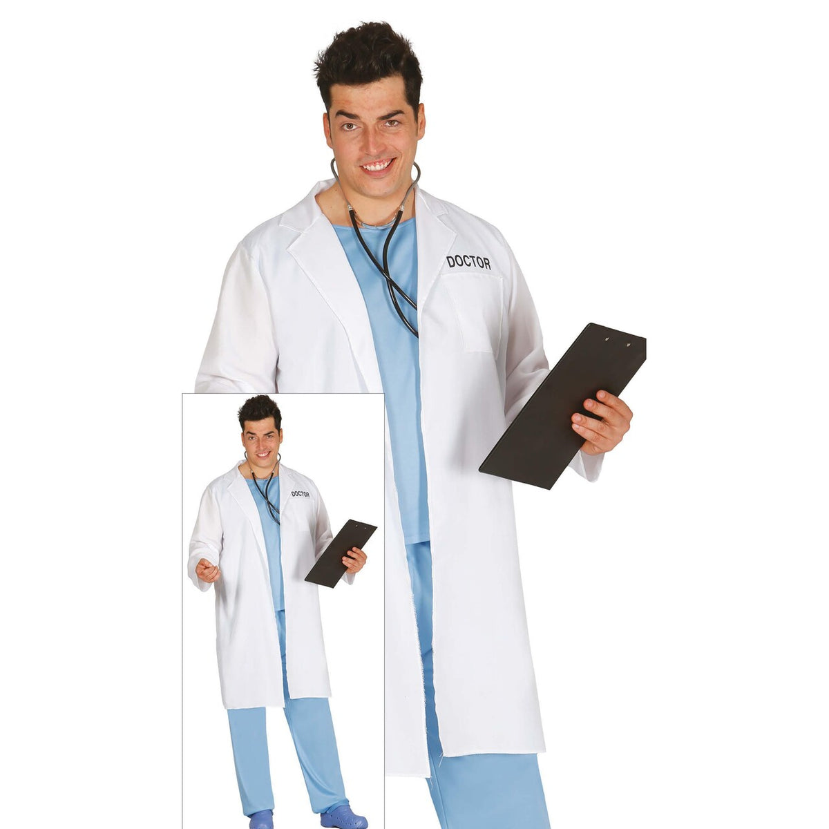 Op deze afbeelding zie je een Kostuums, van het merk Guirca. Dokter Ziekenzaal Hospitaal Man Kostuum