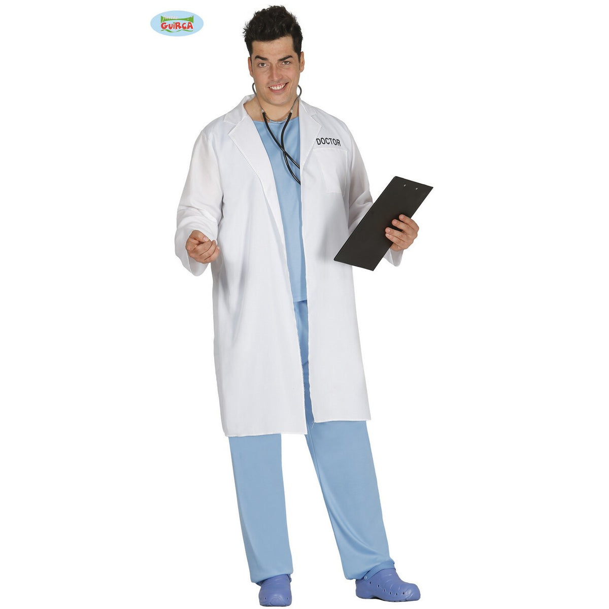 Op deze afbeelding zie je een Kostuums, van het merk Guirca. Dokter Ziekenzaal Hospitaal Man Kostuum