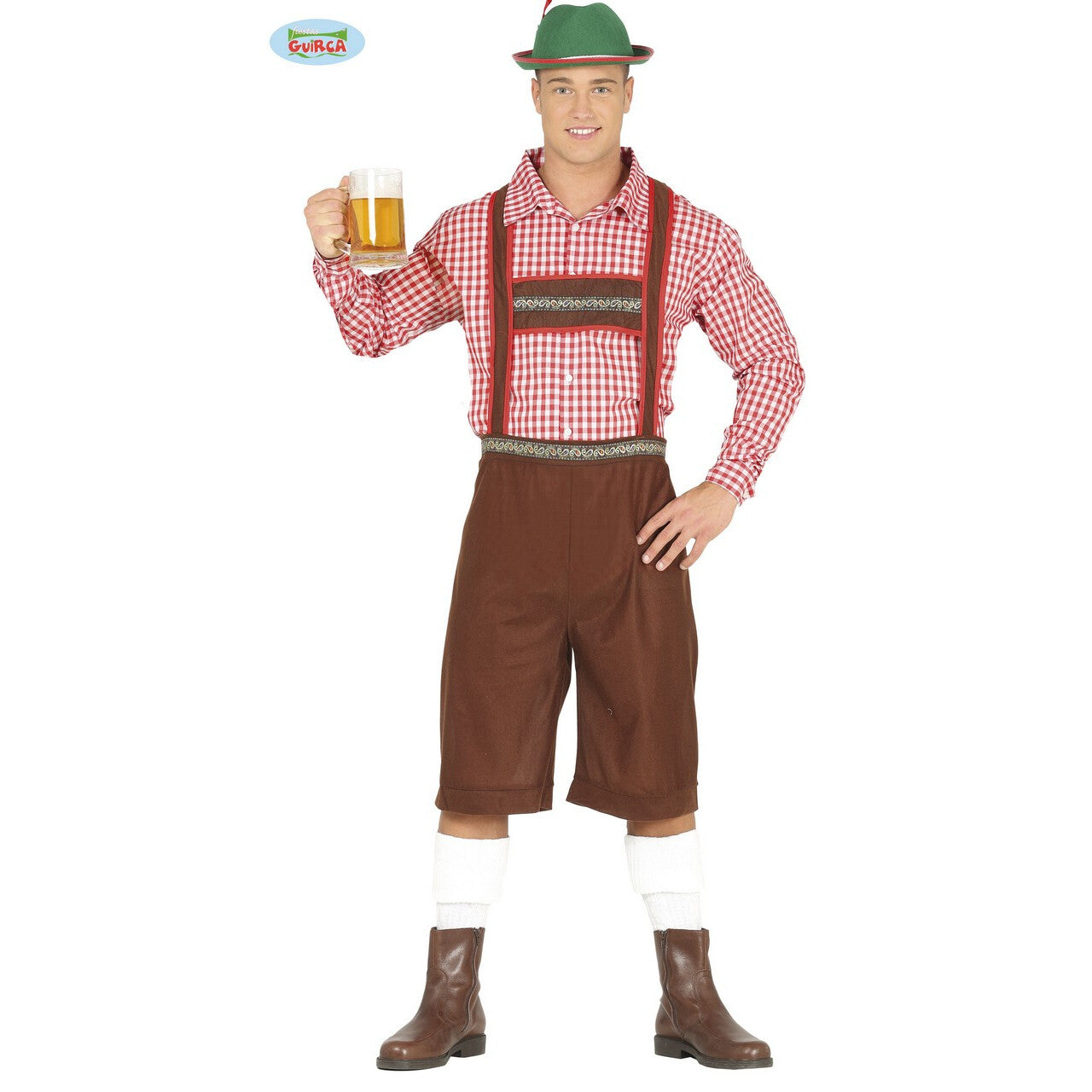 Op deze afbeelding zie je een Kostuums, van het merk Guirca. Beiers Meer Bier Man Kostuum