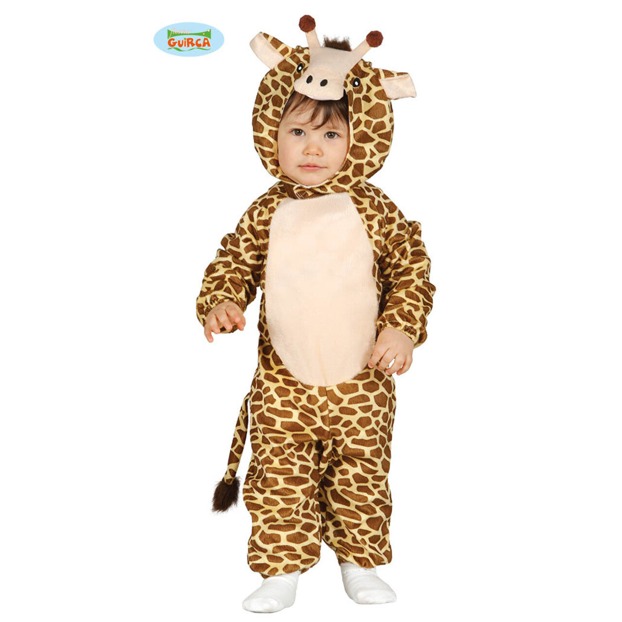 Op deze afbeelding zie je een Kostuums, van het merk Guirca. Kort Girafje Kind Kostuum
