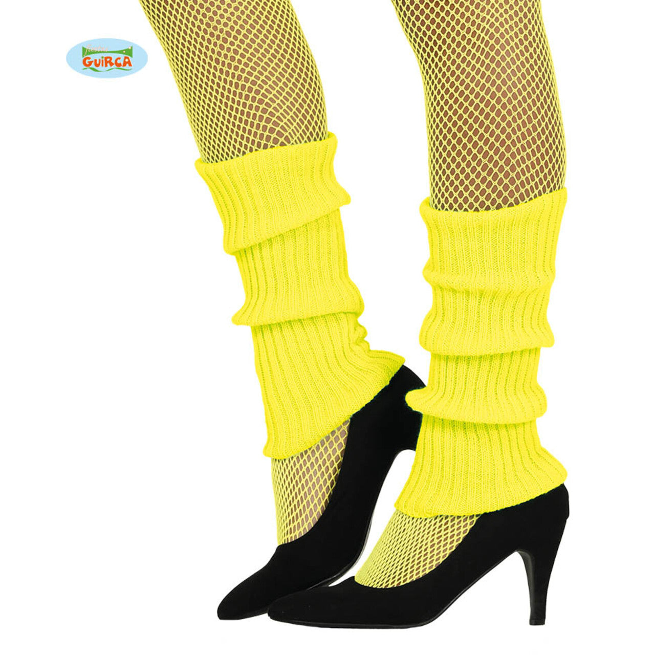 Op deze afbeelding zie je een Accessoires, van het merk Guirca. Beenwarmers Aerobics Jaren 80 Geel