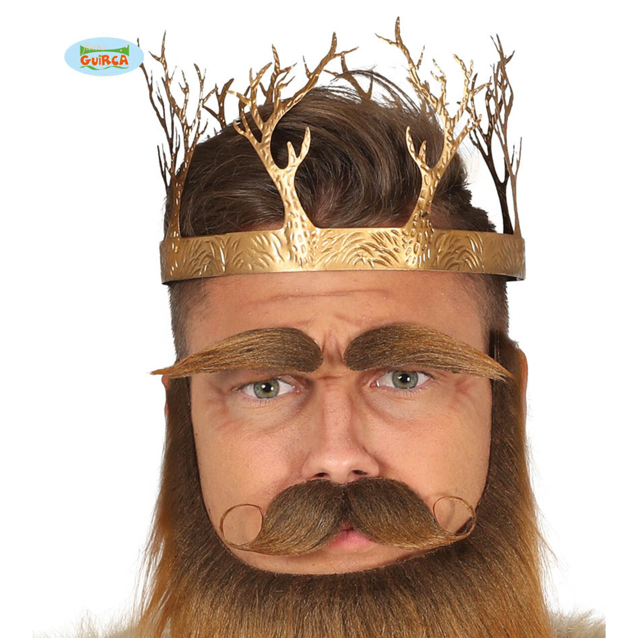 Op deze afbeelding zie je een Accessoires, van het merk Guirca. Middeleeuwse Metalen Koningskroon