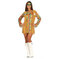 Halluzinierender Kurzes Hippie -Kleid Damenkostüm