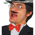 Schmetterlingsbogenmusikalisches Glitzerrot