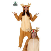 Op deze afbeelding zie je een Kostuums, van het merk Guirma. Rendier Pyjama Kostuum