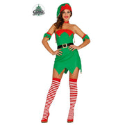 Op deze afbeelding zie je een Kostuums, van het merk Guirma. Spannende Kerst Elf Vrouw Kostuum