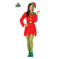 Rote Weihnachten Elf Marie Kleid Damen