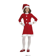 Op deze afbeelding zie je een Kostuums, van het merk Guirma. Winters Kerstmeisje Kostuum