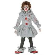 Op deze afbeelding zie je een Kostuums, van het merk Guirca. Niet Leuke Bloederige Clown Kind Kostuum