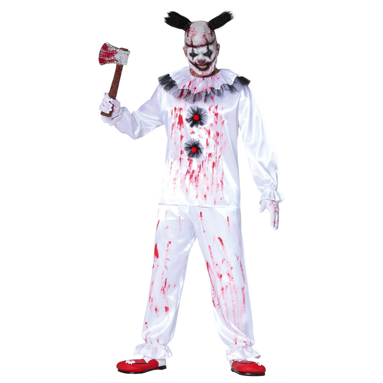 Op deze afbeelding zie je een Kostuums, van het merk Guirca. Killer Clown Halloween Kostuum