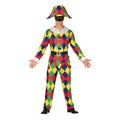 Bunte Dreiecke Harlequin Herrenkostüm