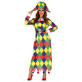 Bunte Dreiecke Harlequin Damenkostüm