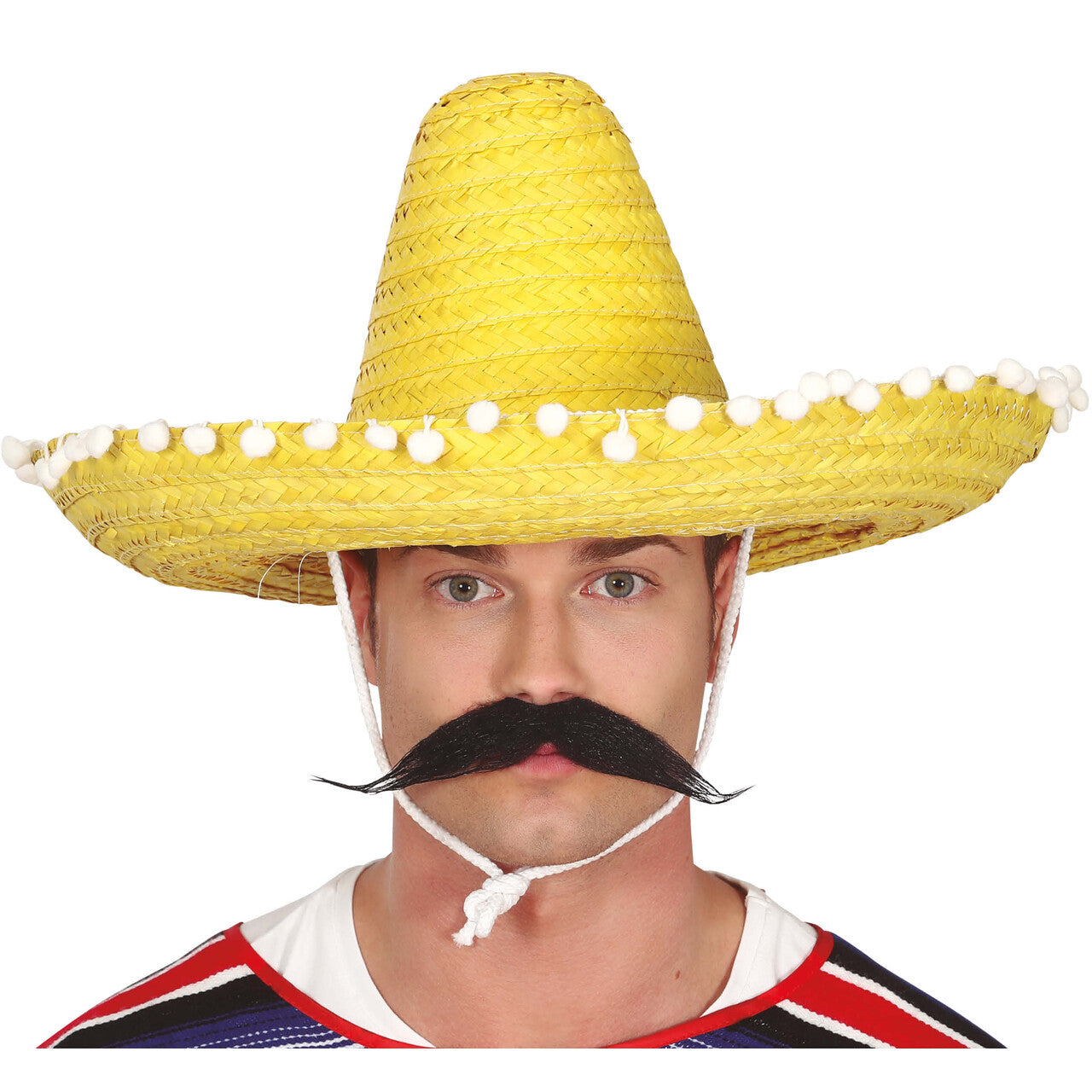 Op deze afbeelding zie je een Accessoires, van het merk Guirca. Sombrero Santiago Geel 50 Cm