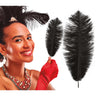 Burlesque Showgirl Federn Schwarz 12 Stück