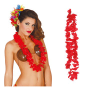 Op deze afbeelding zie je een Accessoires, van het merk Guirca. Aloha Hawaii Krans Rood
