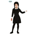 Düsteres Addams Familienkind Kostüm für Mädchen