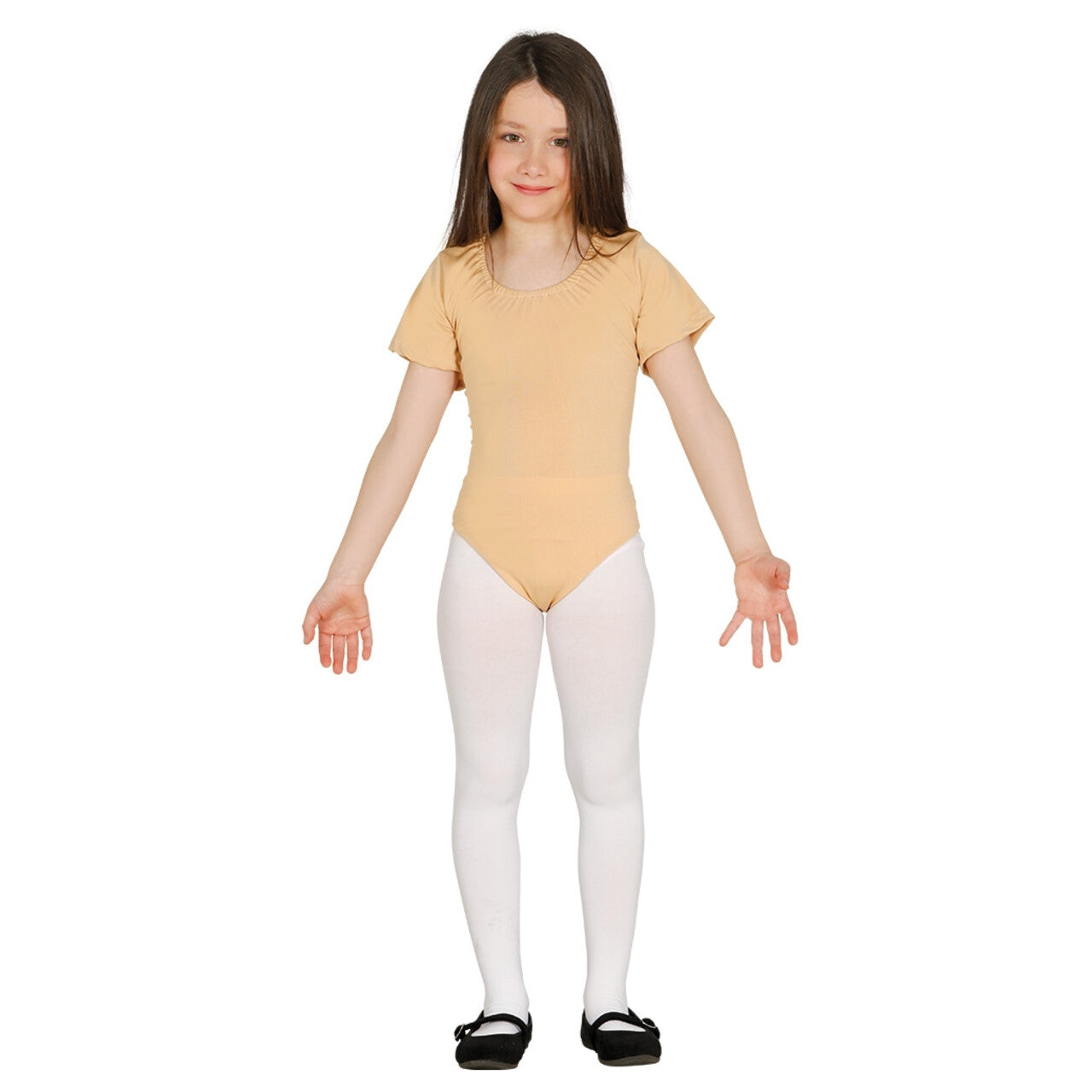 Op deze afbeelding zie je een Kostuums, van het merk Guirca. Huidskleur Body Ballerina Dansvoorstelling Meisje Kostuum