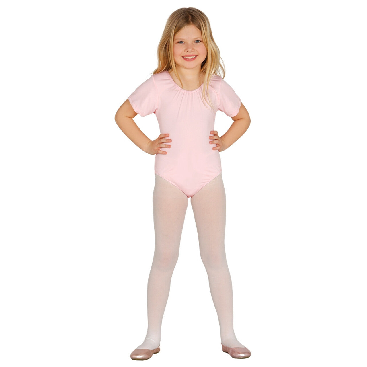 Op deze afbeelding zie je een Kostuums, van het merk Guirca. Roze Body Ballerina Dansvoorstelling Meisje Kostuum