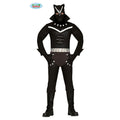 Schwarz Panther Ninja Superheld Schleichen Herrenkostüm