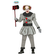 Op deze afbeelding zie je een Kostuums, van het merk Guirca. Krankzinnige Killer Clown Halloween Man Kostuum