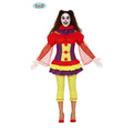 Bunter Lustiger Clown Circus Krone Damenkostüm