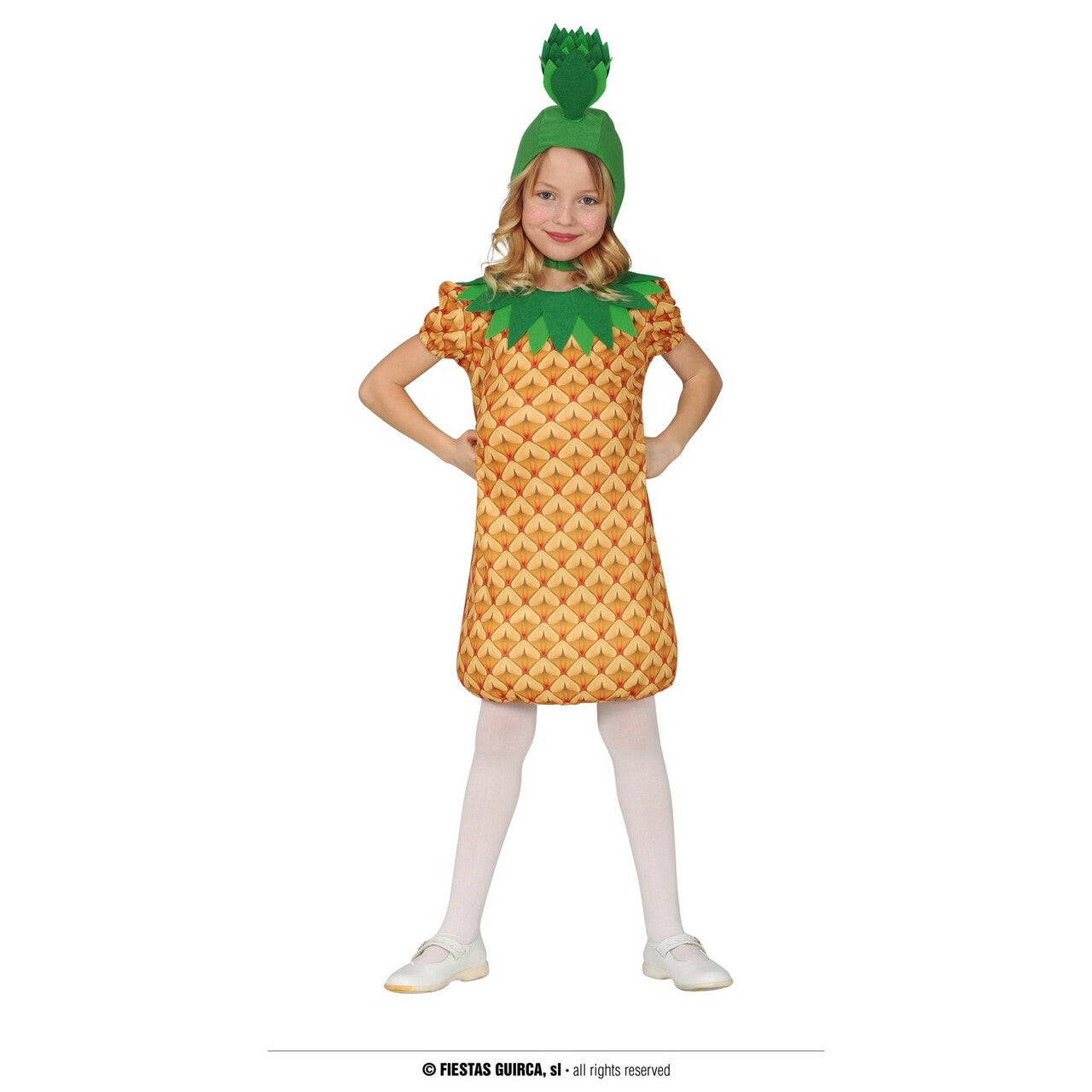 Op deze afbeelding zie je een Kostuums, van het merk Guirca. Anna De Ananas Kind Kostuum
