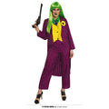 Lila Gangster Schurk Purpur Joker Damenkostüm