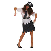 Op deze afbeelding zie je een Kostuums, van het merk Guirca. Trage Zombie Politie Vrouw Kostuum