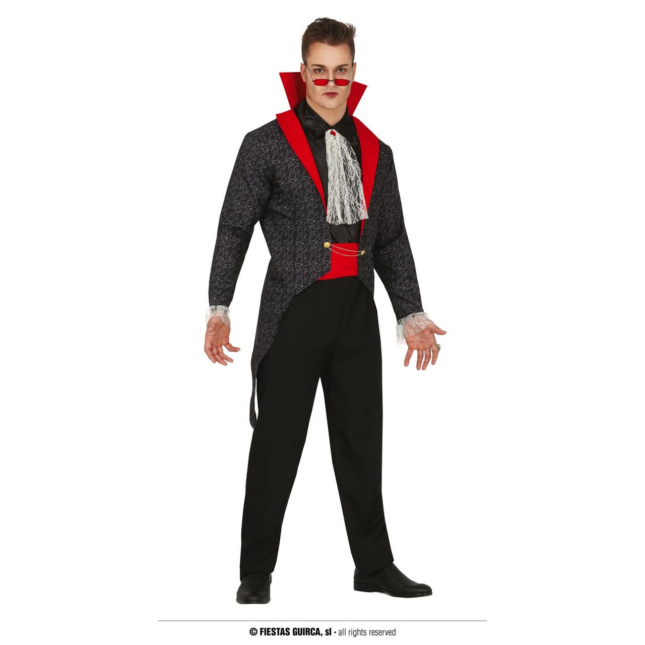 Op deze afbeelding zie je een Kostuums, van het merk Guirca. Statige Gothic Vampier Man Kostuum