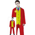 Nicht So Ernsthafter Gangster Joker Rot Kostüm für Jungen