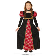 Op deze afbeelding zie je een Kostuums, van het merk Guirca. Hofdame Van Kasteel Rozentuin Meisje Kostuum