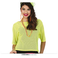 So 80er Netzshirt Neon Gelb Damen