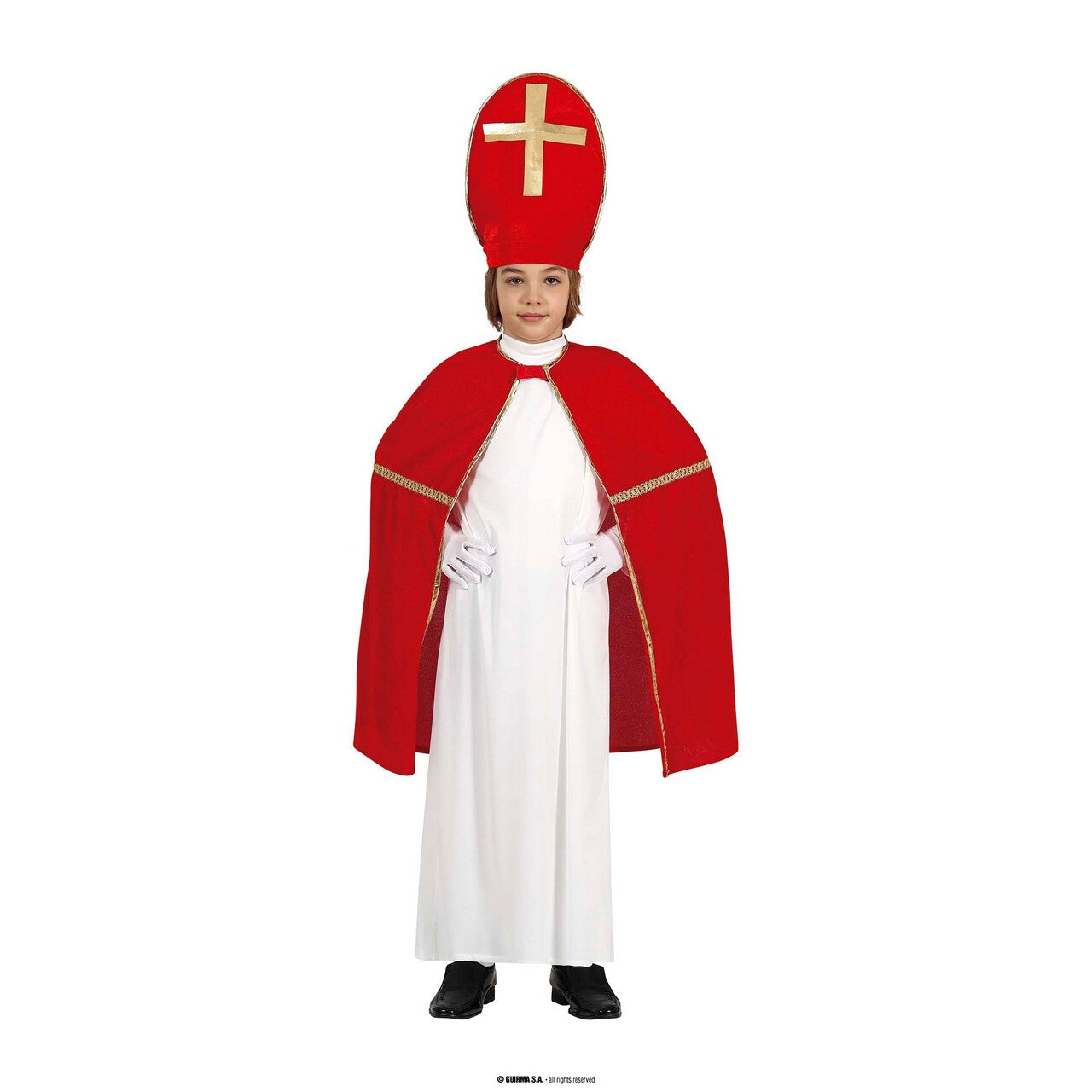Op deze afbeelding zie je een Kostuums, van het merk Guirma. Goed Heilig Kind Sinterklaas Kind Kostuum