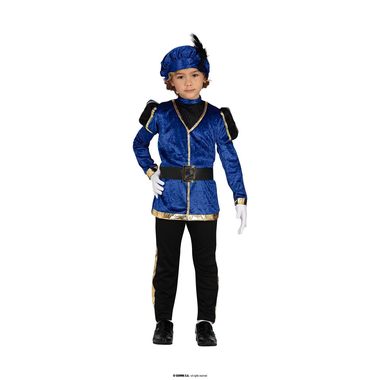 Op deze afbeelding zie je een Kostuums, van het merk Guirma. Pietje Precies Sinterklaas Hulp Jongen Kostuum