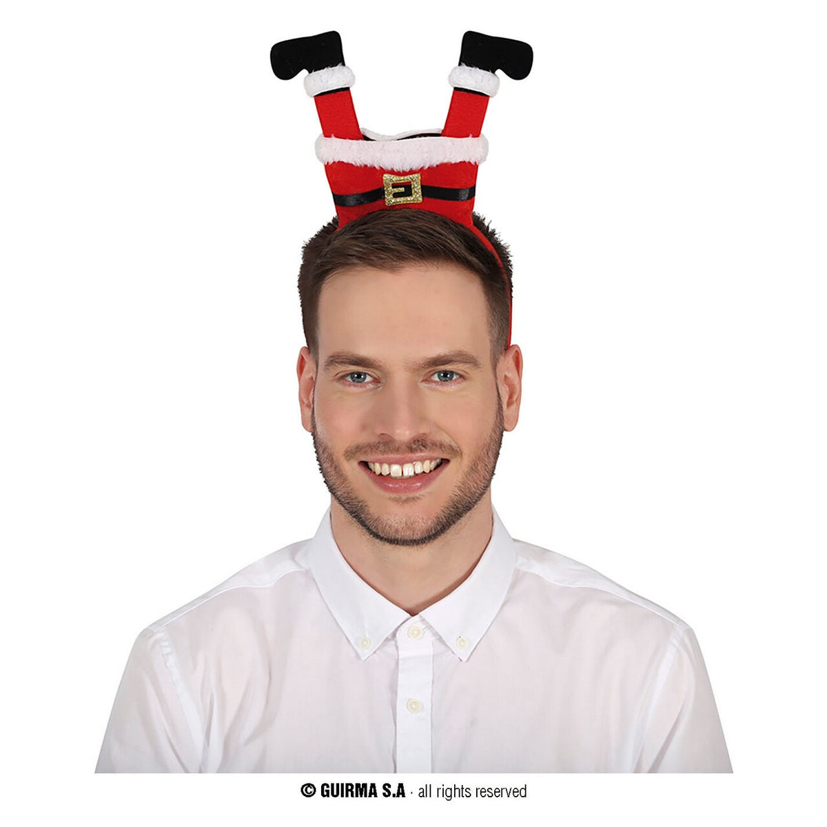 Op deze afbeelding zie je een Accessoires, van het merk Guirma. Hoofdband Omhooggevallen Kerstman