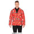 Hübsche Lustige Weihnachtsjacke In Rot Herren
