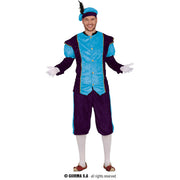 Op deze afbeelding zie je een Kostuums, van het merk Guirma. Blauwe Kadootjes Piet Man Kostuum