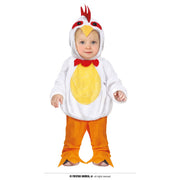 Op deze afbeelding zie je een Kostuums, van het merk Guirca. Baby Tok Tok Boerderij Kip Kind Kostuum